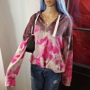 Calvin Klein Tie Dye Zipper Hoodie